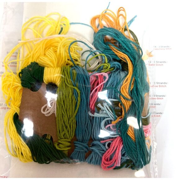 Embroidery DIY Art Kit With Pre-Printed Cloth & Instructions - Picture 5 of 6